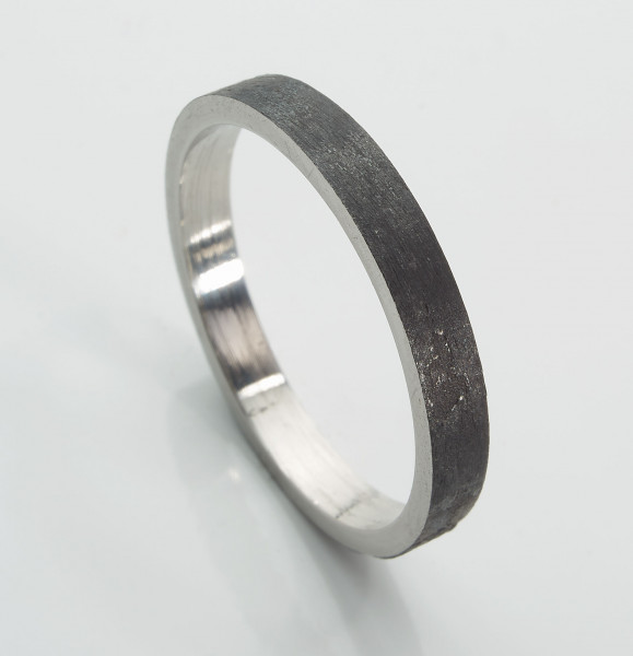 Ring, Edelstahl, 3 Seiten poliert, 3mm